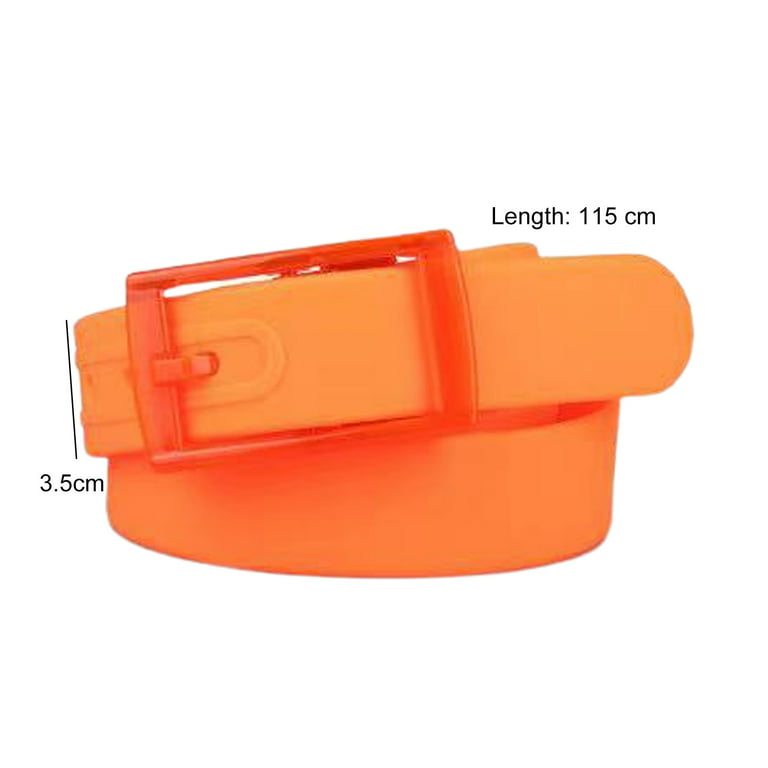 Mightlink Waist Belt Adjustable Perfume Smell No Metal Prepunched Pin  Buckle Everyday Wear Candy Color Women Men Silicone Waistband for Daily  Life 