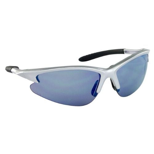 SAS Safety DB2 Eyewear Lightweight Safety Glasses, Ice Blue Lens, Silver Frame