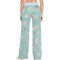 thumbnail image 4 of GZHJMY Women's Pajama Pants Folk Animals Print Comfy Stretch Sleepwear Womens Wide Leg Pants Casual Loose Yoga Sweatpants Comfy Lounge Pajama, X-Small, 4 of 7