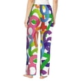 thumbnail image 3 of Pajama Pants Women, colorful Math number Sweatpants Soft Sleep Lounge Pants, Casual PJ Bottoms Pants with Pockets, 3 of 5