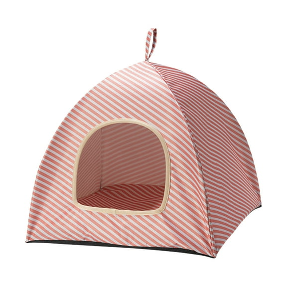 Qholemyo Portable Outdoor Cat House Cave & Teepee - Non-Slip Bottom Cat & Dog Bed, Foldable Pet Tent, Cat Bed