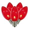thumbnail image 3 of Vickerman C9 Transparent Plastic LED Red Dimmable Bulb, bag of 25, 3 of 3