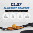 thumbnail image 2 of Clay Ammo Slingshot Bands (5-Pack) Powerful Professional Elastic Rubber SimpleShot Shooting Flat Bands, 2 of 6