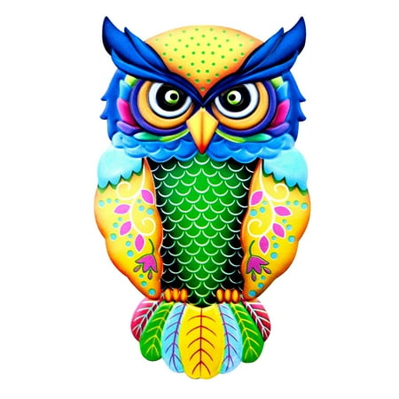 

Exquisite Hand Crafted Metal Wall Decor Dynamic Colorful Owl Design For Rustic Country Side Home Decoration! Acrylic Beads Garland Chandelier Hanging Holiday for Easter Grapevine Garland 15ft Stained