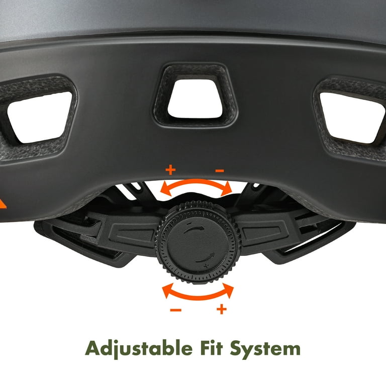 bell true fit mini black & orange bike helmet Custom 500 (Riff Gloss Black/Yellow/Orange/Red) mountain shape offers extended coverage and in TX501