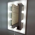 thumbnail image 2 of Vanity Lights for Mirror, DIY Hollywood Lighted Makeup Vanity Mirror with Dimmable Lights, Stick on LED Mirror Light Kit for Vanity Set, Plug in Makeup Light for Bathroom Wall Mirror, 10-Bulb, 2 of 8
