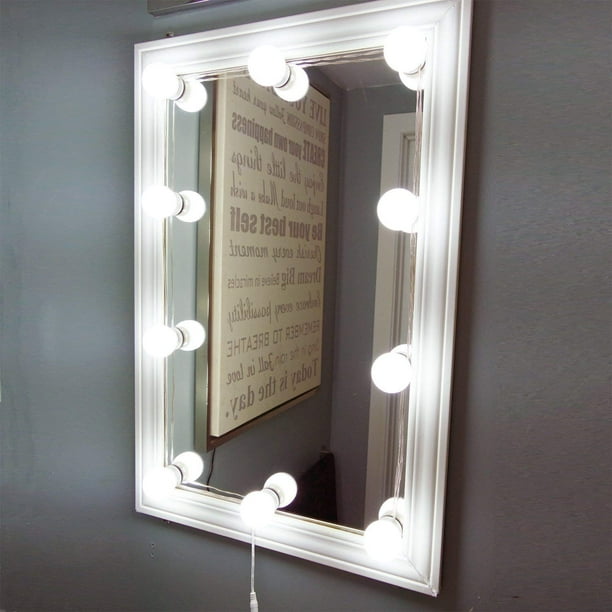 Kit de lumières de miroir de vanité à led de style hollywoodien