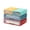 4 Mixed Drawers, Multicoloured, variant on White Desktop Drawers for Paper, Stackable Office Storage Drawers for Desk, Craft Organizer and Storage Bins, 4 Mixed Storage Container with Plastic Drawers for Office Supplies Desk accessories