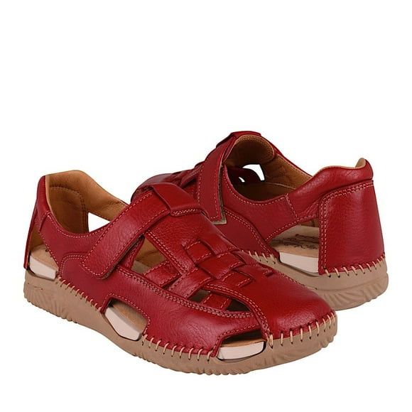 SANDALIAS DAMA LOBO SOLO 1762 PIEL ROJO Lobo Solo 1762