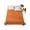 Orange, variant on Twin Size Flat Sheet Only, Black Morocco Soft Brushed Microfiber Bed Sheets, Geometric Leaf Diamond Lattice Abstract Hotel Quality Breathable Bedding Top Sheet, Easy Care, 66"x96"