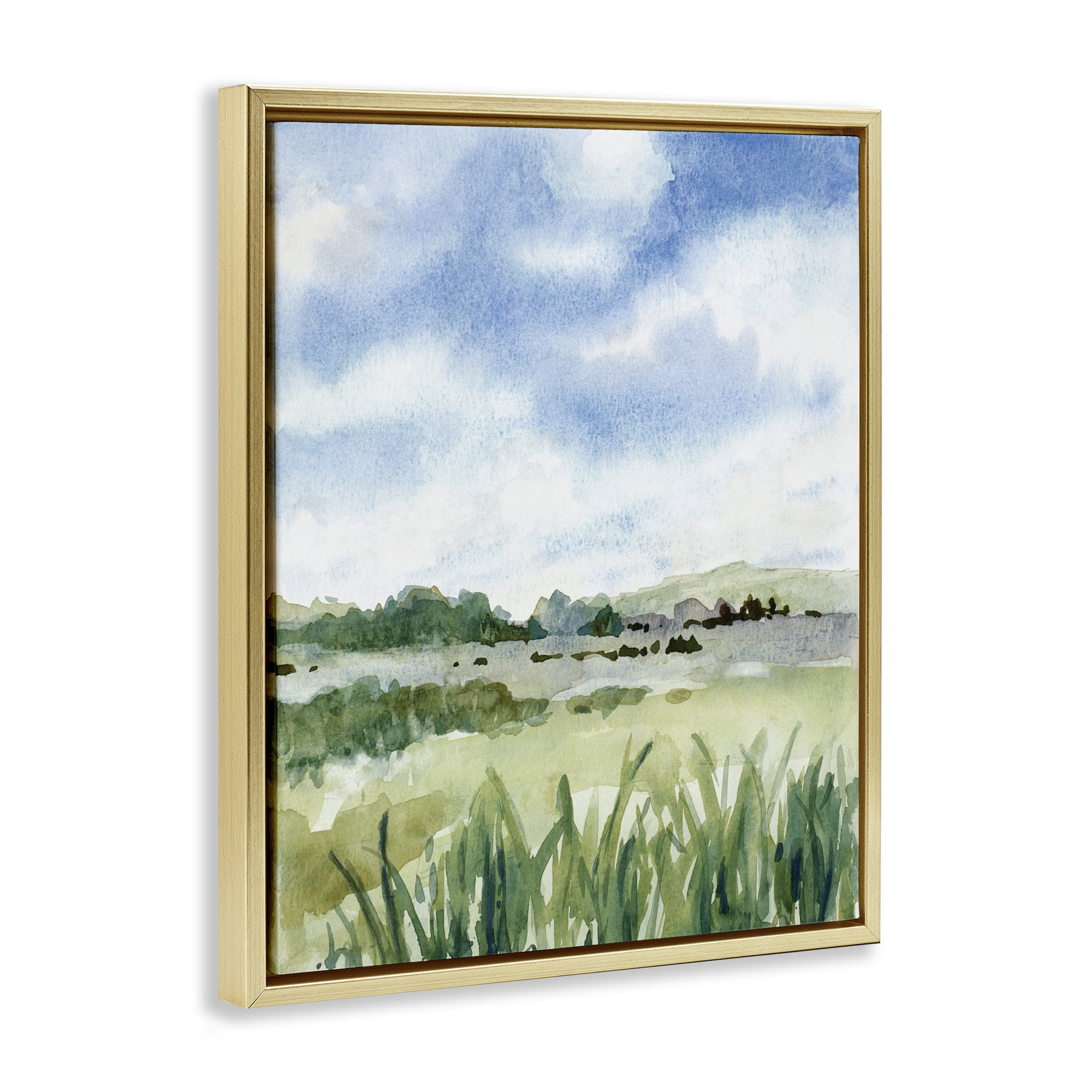 Stupell Industries Fresh Spring Morning Gold Framed Floater Canvas Wall Art, design by Lanie Loreth