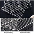 thumbnail image 3 of Stainless Steel Grill Rack Antiscalding Surround Furnace Bracket for Household Baking Rectangular Oil Drain Cooking Grid, 3 of 3