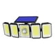 thumbnail image 2 of Luces solares para exteriores, luces de pared, 3 cabezales ajustables, 6000-7000K, luces de movimiento solares para estacionamientos, puerta delantera, 2 of 6