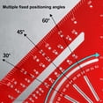 thumbnail image 4 of Aluminum Triangle Protractor, Robust 30 45 60 Protractor with  Marking, Metric Triangle Ruler, 4 of 7