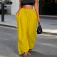thumbnail image 5 of Jerdar Women's Palazzo Pants Wide Leg Lounge Convertible Maxi Skirt with Pockets Casual Comfy Trousers XXL, 5 of 6