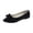 Black, variant on Women's Suede Loafers Fashion Bowknot Comfortable Round Toe Antislip Flat Slip on Casual Work Business Dress Shoes Dark Purple Size 8.5