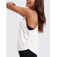 thumbnail image 5 of CRZ YOGA Pima Cotton Ruched Side Tank Tops for Women Workout Athletic Casual Racerback Sleeveless Shirts, 5 of 6