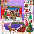 thumbnail image 2 of Muñecas magnéticas para vestir Kidcraft, ayudante de Papá Noel y princesa elfa, 2 of 8