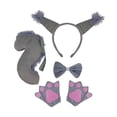 thumbnail image 4 of Disfraz de Halloween perfecl vestido elegante Gris con guantes, 4 of 8