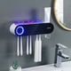 thumbnail image 1 of Estante esterilizador para cepillos de dientes | Batería recargable por USB de 3000 mA | Soporte de pared sin taladro | Desinfectante UV para higiene bucal | Organizador de baño para cepillos de, 1 of 6