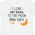 thumbnail image 4 of Inktastic I Love My Papa to the Moon and Back Boys or Girls Toddler T-Shirt, 4 of 5