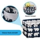 thumbnail image 2 of Cesta de almacenamiento de 4 piezas, organizador de caja de almacenamiento de tela con 2 asas en ambos lados, caja de almacenamiento impermeable plegable para niños pequeños juegos de organizador de almacenamiento de ropa (ballena/oso polar/erizo/árbol) Vhermosa HR-0207, 2 of 7