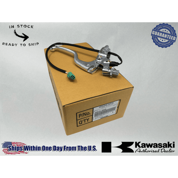 Kawasaki OEM 2008-24 CLUTCH LEVER ASSEMBLY KLX 140 KLX 300 GRIP 46076-0049