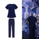 thumbnail image 1 of Conjunto de uniforme médico perfecl para hombres y mujeres uniforme de enfermería tops elásticos y pantalones médicos unis oscuro, 1 of 8