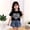 Black, variant on Toddler Girls Fashion Outfits Set- Casual Short Sleeve Cute Baby Summer Clothes Embroidered T Shirts and Denim Shorts White Size 1 T