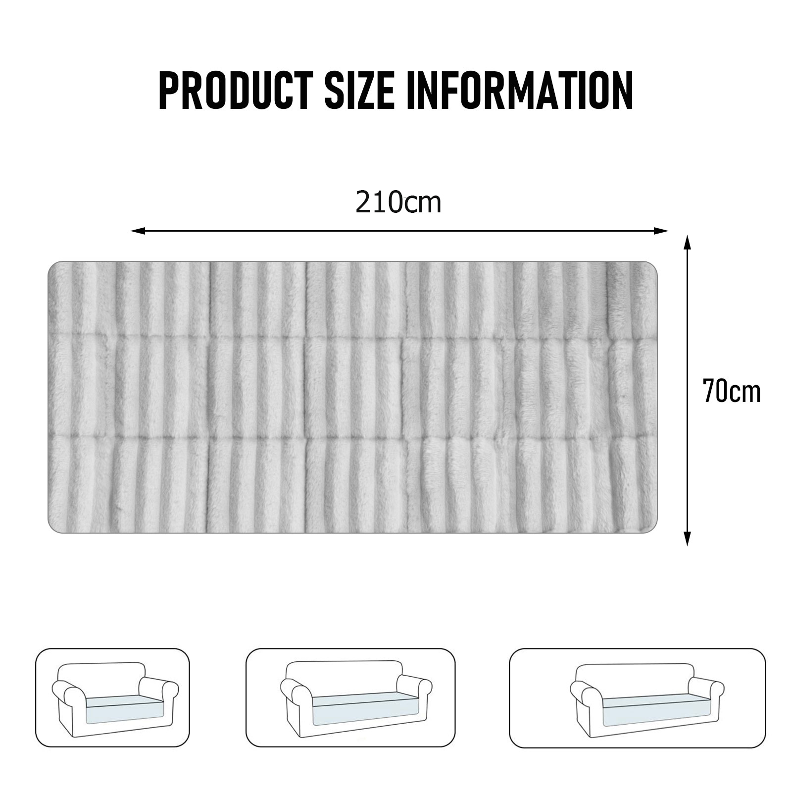Eurhowing Pet Couch Cover Waterproof, Non Slip Plush Sofa Slipcover for Couch, Bed, Floor, Fuzzy Blanket Mat Furniture Protector for Dogs Cats (28x83in, Dark Gray)
