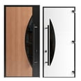 thumbnail image 6 of Front Exterior Prehung Steel Door / Ronex 1077 Teak / Entry Metal Modern Painted W36x96 Left-hand, 6 of 6