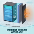 thumbnail image 4 of Simzlife 3.0 Cu.ft Upright Freezer, Mini Refrigerator Compact Design,Reversible Door,Black, 4 of 9