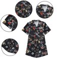 thumbnail image 2 of Qudderr Kids Baby Silky Satin Kimono Robe Solid Color Printing Bathrobe for Girls Boys Spring Fall Short Sleeve Night-Robe Toddler Soft Unisex Sleepwear for 1-7 Years, 2 of 9