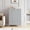 Grey ZVD1008-002, variant on MemoryField Modern 5 Drawer Dresser - 42.5''Tall Wooden Chest with Deep Storage Drawers - Gray