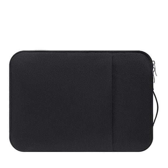 Laptop Sleeve Compatible With MacBook 15.6 Inch, Notebook, Polyester Vertical Bright Fabric Watercolor Bag With Pocket black - 15.6 inches