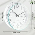 thumbnail image 5 of Unique Bargains Silent Non-Ticking Modern Battery Operated Wall Clock White, 5 of 6