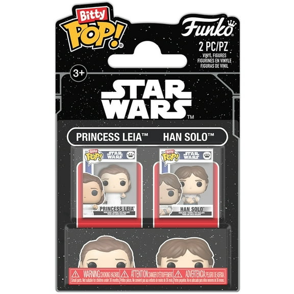 Funko Bitty POP: Star Wars Empire Strikes Back 2-Pack - Leia and Han