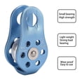 thumbnail image 4 of Climbing Single Pulley, Strong Bearing Capacity Light Blue Fixed Eye Climbing Pulley Arc Hanging Point Design  for Mountaineering, 4 of 7