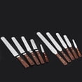 thumbnail image 5 of OUNONA Multi Color 3PCS Stainless Steel Spatula Set for Cake Decorating with 6 8 10 inch Sizes, 5 of 7