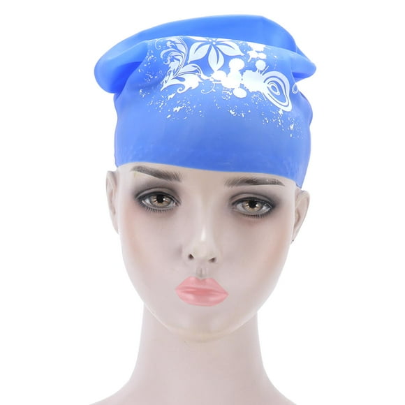 Gorro de Natació de Silicona para impermeable para Mujeres de Pelo Largo Con Diseño Anresslizante, Materiales de Profesional
