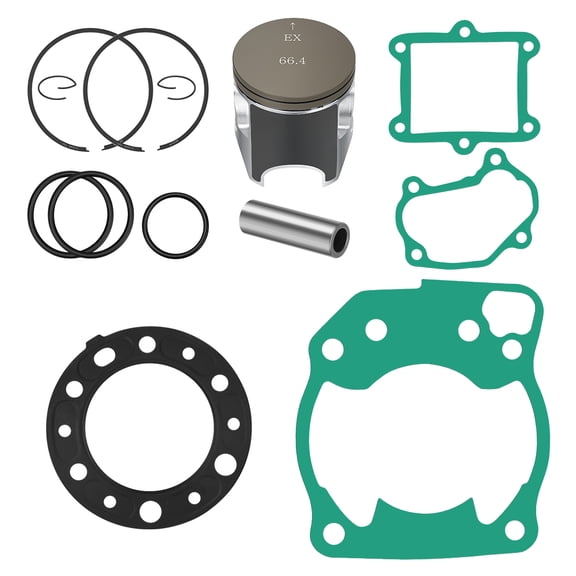 M MATI Top End Rubuild Kit STD 66.4mm Piston Rings Gasket Kit for Honda CR250R 1992-1993 1994 1995 1996