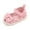 1-Red437, variant on Byoo Newborn Girls Polka Dot Sandals Cute Infant Bow Closed Toe Mary Jane Cloth Shoes Soft Lightweight Slippers