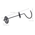 thumbnail image 3 of 6pcs Red Wine Racks Iron Wall Hanging Racks Wall Wine Display Racks (Black), 3 of 4