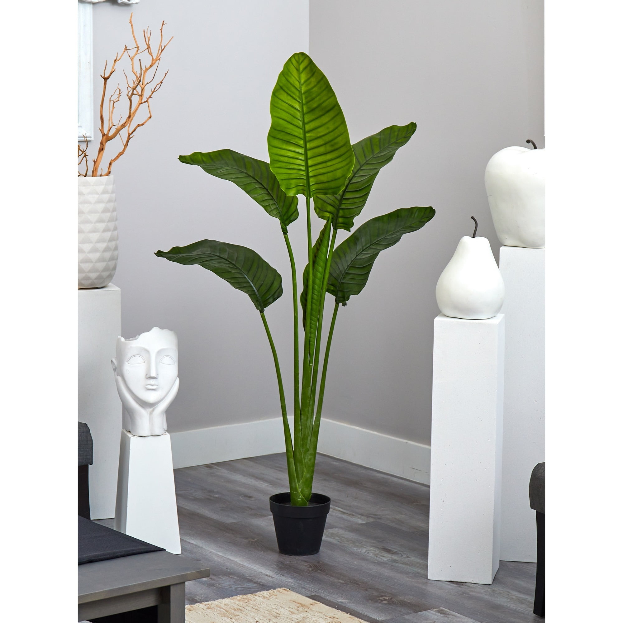 Nearly Natural 60in. Travelers Palm Artificial Tree (Indoor/Outdoor), Green