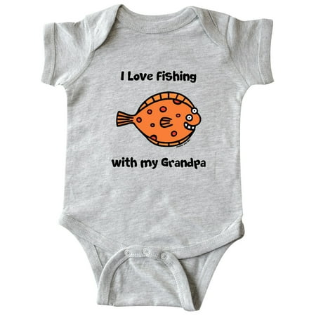 

Inktastic Fishing with Grandpa Gift Baby Boy or Baby Girl Bodysuit