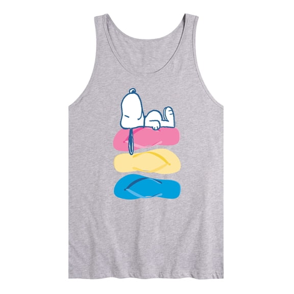 Peanuts - Summer Edition - Snoopy & Flip Flops - Men's Jersey Tank Top
