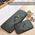 thumbnail image 2 of Wobogo Fire Butterfly Kitchen Carpet Set of 2 Absorbent and Stain Resistant Non-slip Star Rubber Backing, 2 of 7