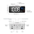 thumbnail image 6 of Durable LED Digital Alarm Clock Intelligent Voice Control Temperature Display Electronic Clocks Home Decoration, 6 of 6