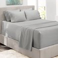 thumbnail image 1 of Hearth & Harbor Extra Deep Pocket Sheets - Fits Mattress 18-24 Inches Deep - Extra Deep Pocket Twin Sheets Sets - 4 Piece Twin Size Sheets - Twin Sheets Deep Pocket - Silver Sheets, 1 of 8