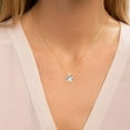 thumbnail image 4 of Flydeer Necklaces for Women 925 Sterling Silver Gold Plated 3CT Heart Cut 5A CZ Pendant Jewelry Gifts for Women, 4 of 5